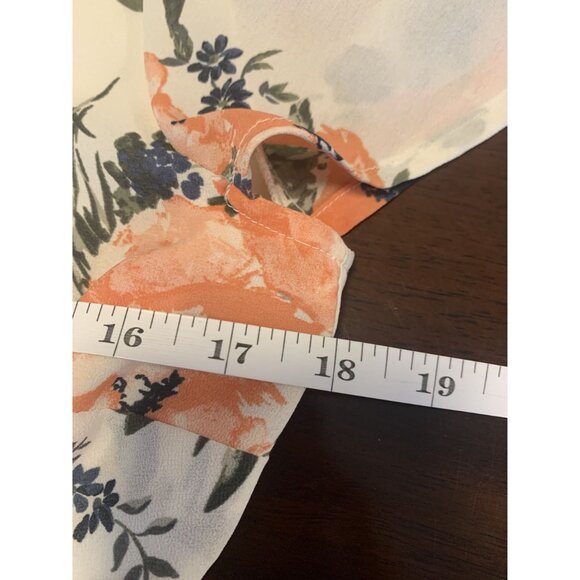 Abercrombie & Fitch Floral Wrap Style Whimsical Midi Dress Size M - Picture 6 of 10